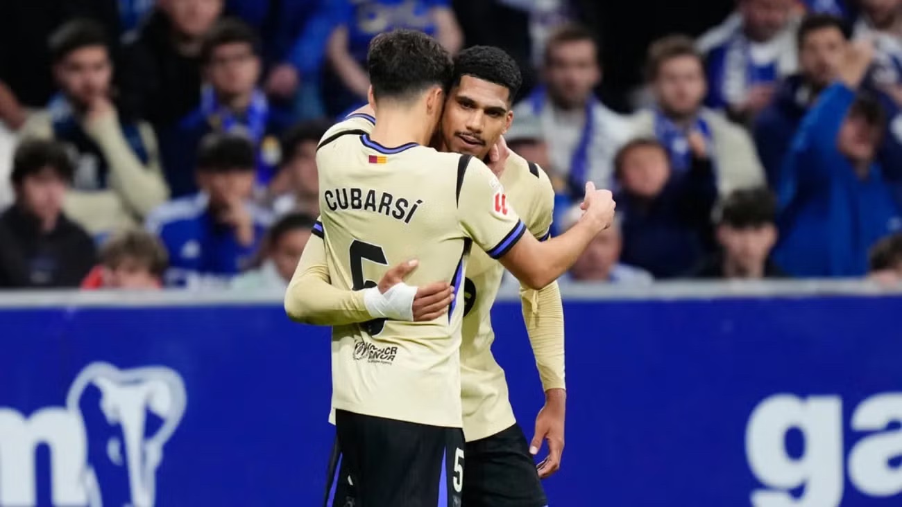 El Barcelona saca tres puntos de Oviedo