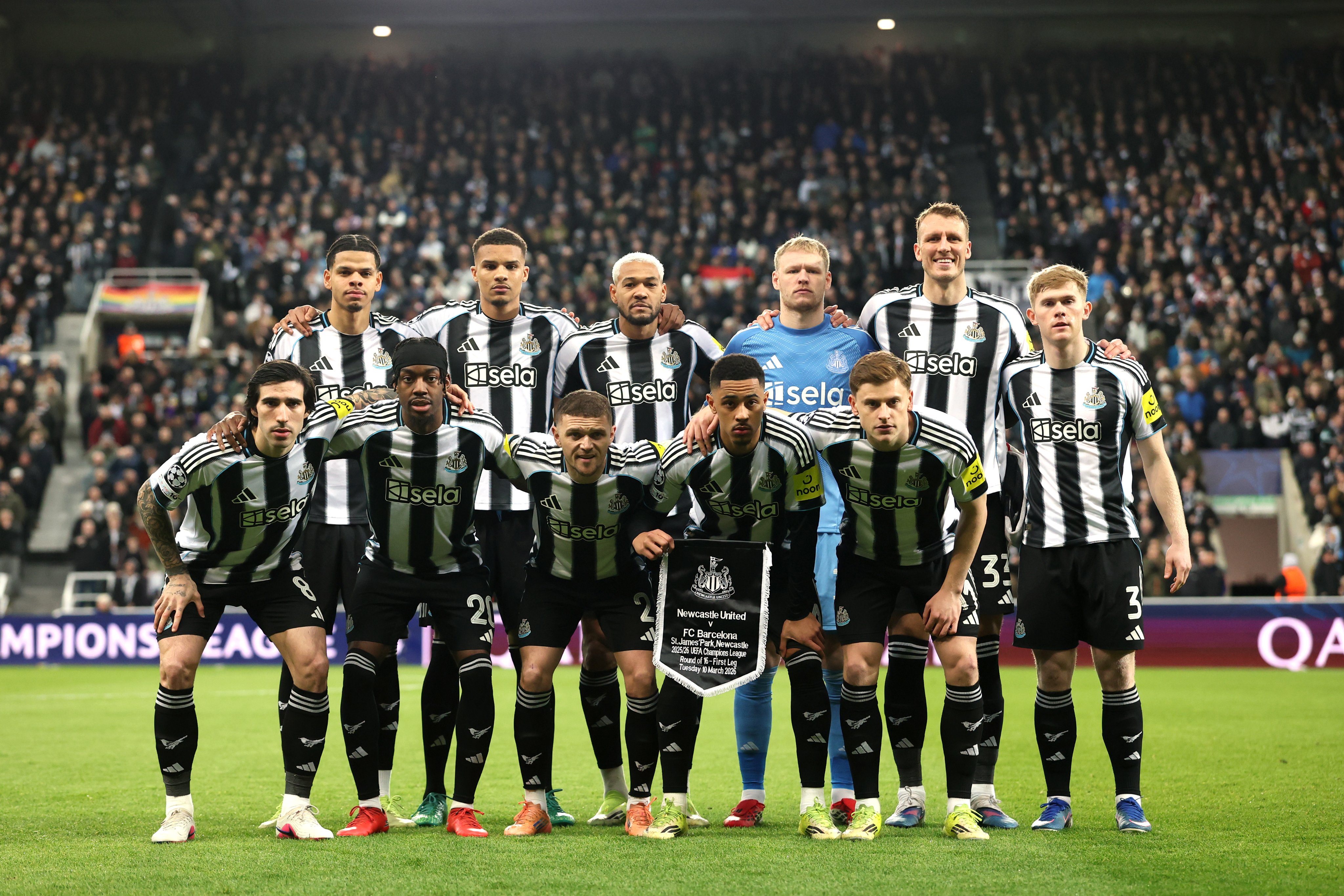 Newcastle empata con Barcelona en la ida