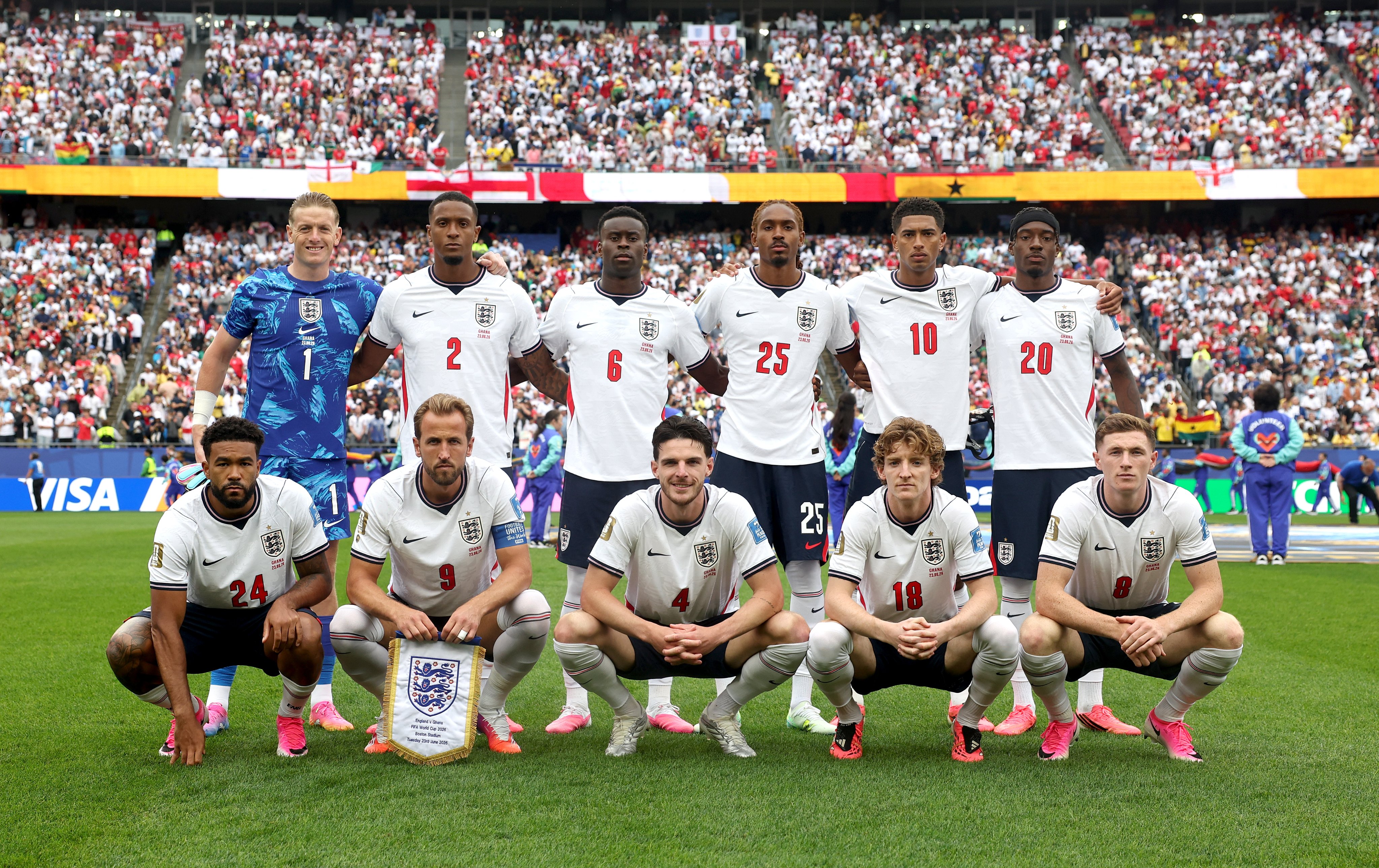 Inglaterra igualó sin goles ante Ghana